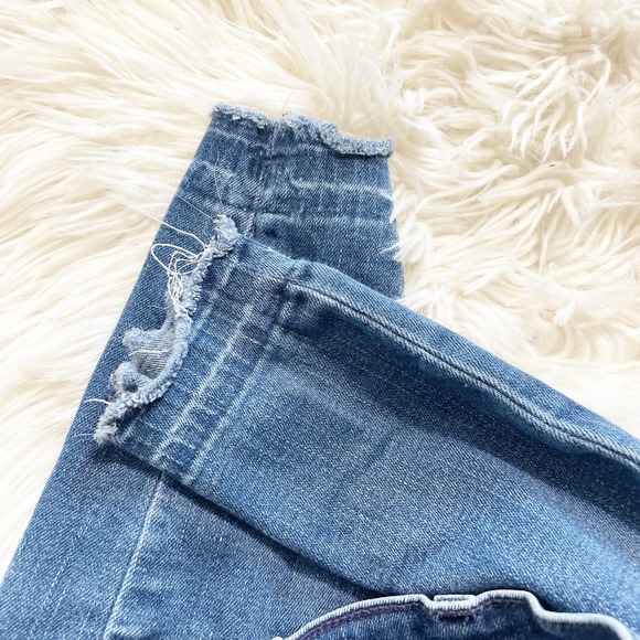 Hudson Natalie Super Skinny Raw Hem Mid Rise Cropped Ankle Jeans Size 24 - Picture 5 of 6